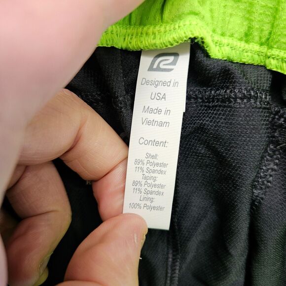 Road Runner Sports Pants Womens Size Medium Black Green Athletic Training‎ Pant - Picture 6 of 8